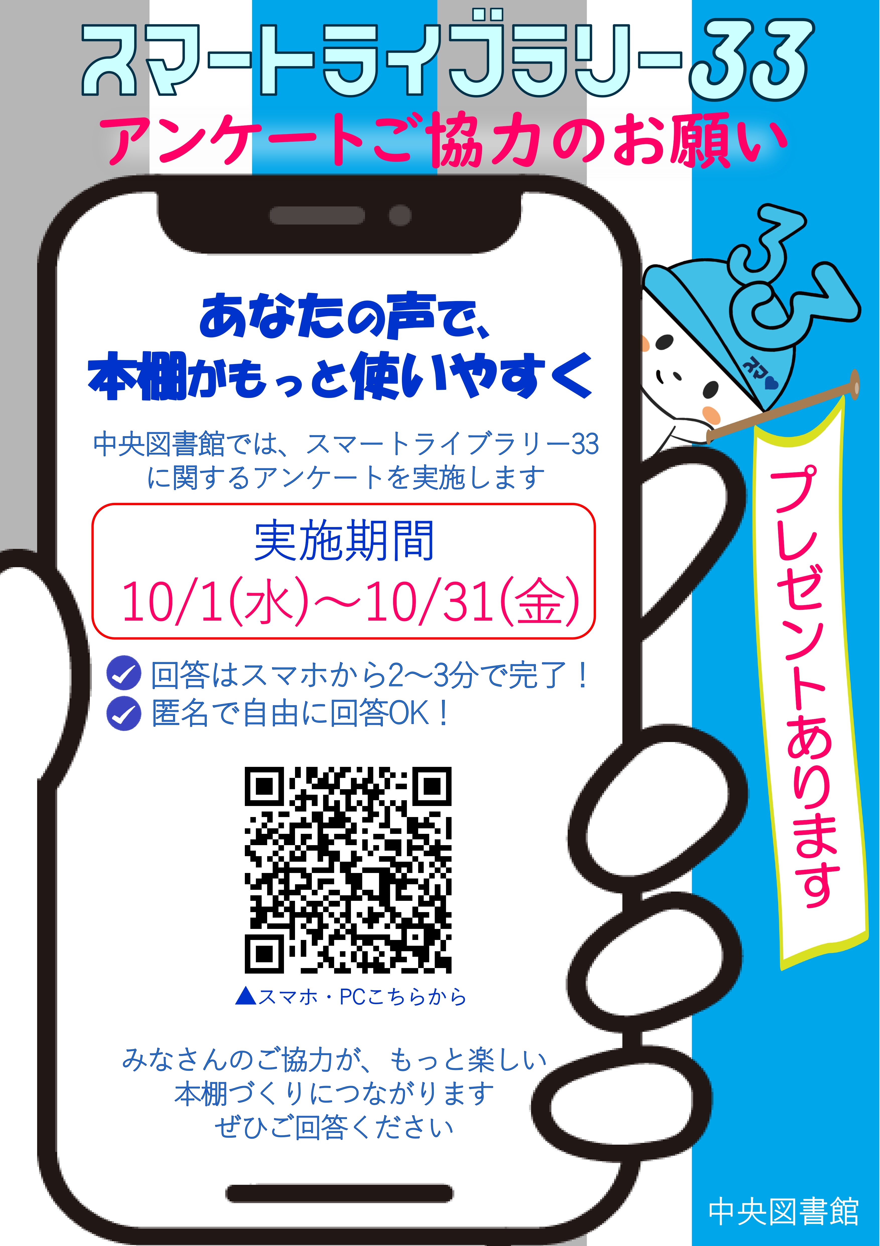 アンケート告知ポスター