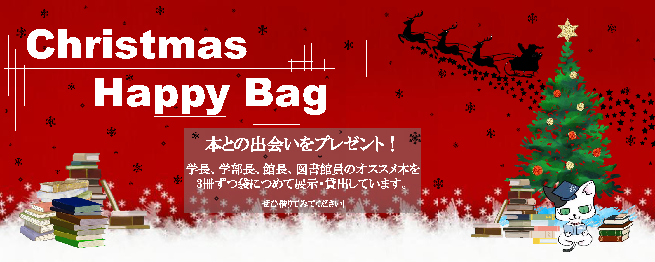 Christmas Happy Bag で読書の幅を広げよう！(12月1日から）